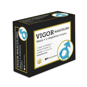 Vigor masculino 15 comprimidos con maca, l-arginina, ginseng, eleuterococo, zarzaparrilla y zinc. (Línea viaje)